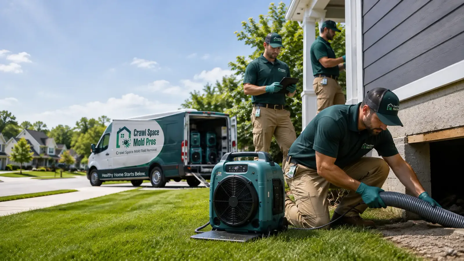 Crawl Space Mold Removal in Newbury, OH